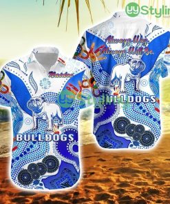 Canterbury Bankstown Bulldogs Customize Hawaiian Shirt Naidoc White Trending Summer Product Photo 1