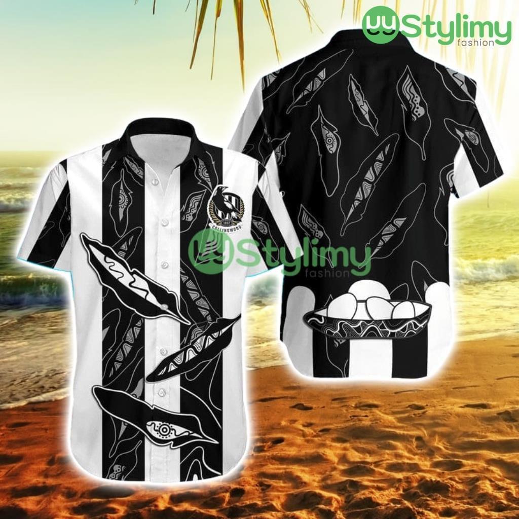 Collingwood Magpies Hawaiian Shirt Indigenous Guernsey No1 Version Trending Summer 2 Collingwood Magpies Hawaiian Shirt Indigenous Guernsey No1 Version Trending Summer Product Photo 1