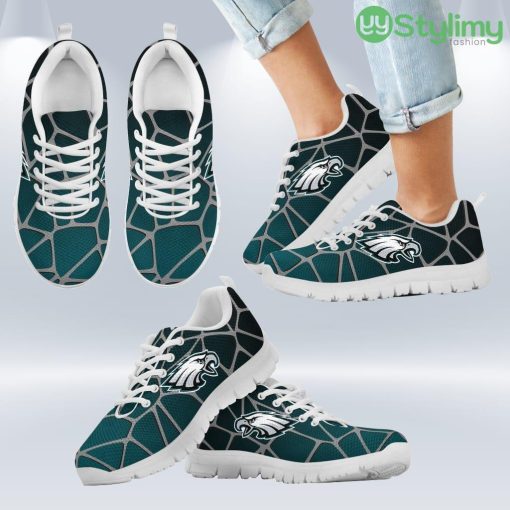 Colors Air Cushion Philadelphia Eagles Gradient Sneakers Shoes Gift For Men And Women Product Photo 2