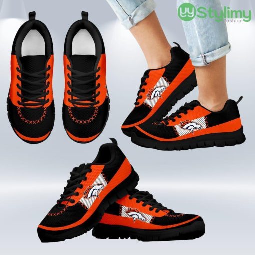 Cross Thread Seamless Beautiful Logo Denver Broncos Sneakers Shoes Gift For Men And Women Product Photo 1