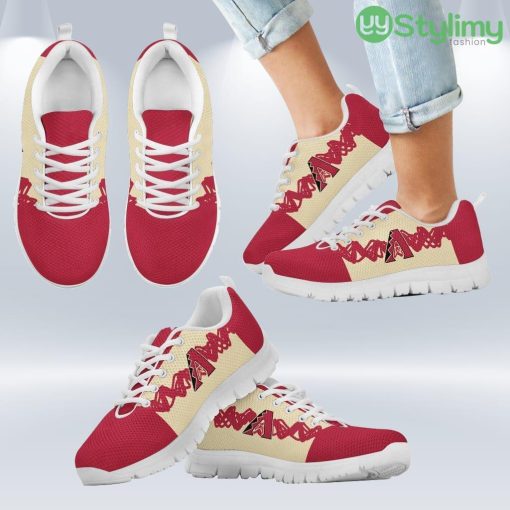 Doodle Line Amazing Arizona Diamondbacks Sneakers V1 Shoes Gift For Men And Women Product Photo 2