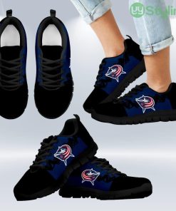 Doodle Line Amazing Columbus Blue Jackets Sneakers V2 Shoes Gift For Men And Women Product Photo 1