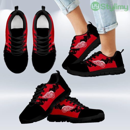 Doodle Line Amazing Detroit Red Wings Sneakers V2 Shoes Gift For Men And Women Product Photo 1