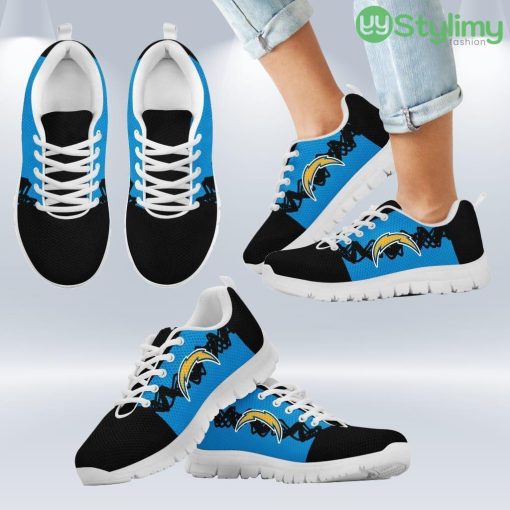 Doodle Line Amazing Los Angeles Chargers Sneakers V2 Shoes Gift For Men And Women Product Photo 2