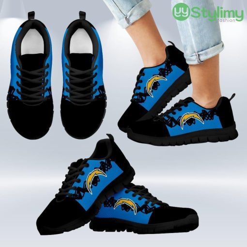 Doodle Line Amazing Los Angeles Chargers Sneakers V2 Shoes Gift For Men And Women Product Photo 1