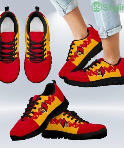 Doodle Line Amazing Louisville Cardinals Sneakers V1 Shoes Gift For Men And Women Product Photo 1