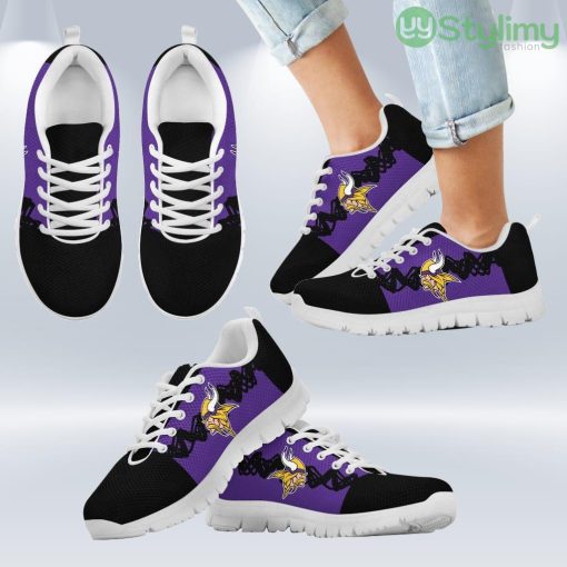Doodle Line Amazing Minnesota Vikings Sneakers V2 Shoes Gift For Men And Women Product Photo 2
