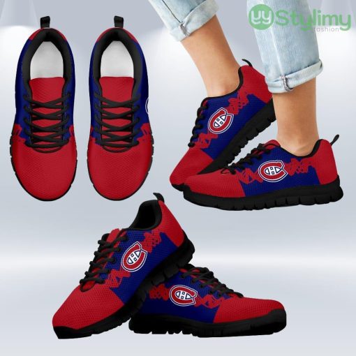 Doodle Line Amazing Montreal Canadiens Sneakers V1 Shoes Gift For Men And Women Product Photo 1