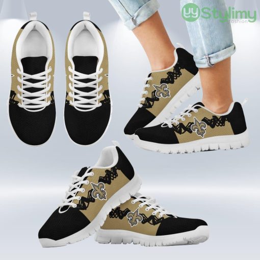 Doodle Line Amazing New Orleans Saints Sneakers V1 Shoes Gift For Men And Women Product Photo 2