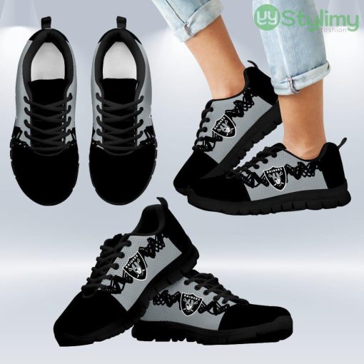 Doodle Line Amazing Oakland Raiders Sneakers V1 Shoes Gift For Men And Women Product Photo 1