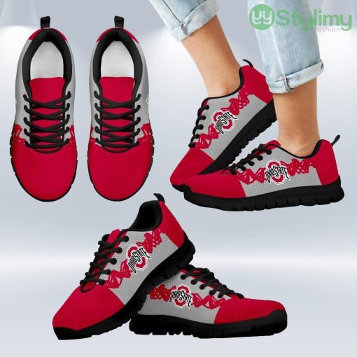 Doodle Line Amazing Ohio State Buckeyes Sneakers Shoes Gift For Men And Women Product Photo 1