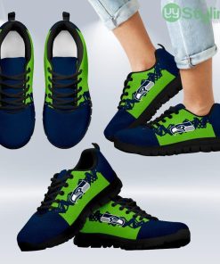 Doodle Line Amazing Seattle Seahawks Sneakers V1 Shoes Gift For Men And Women Product Photo 1