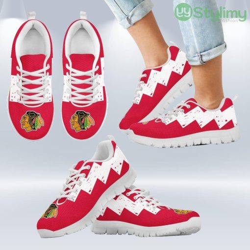 Dragon Flying Fancy Chicago Blackhawks Logo Sneakers Shoes Gift For Men And Women Product Photo 2
