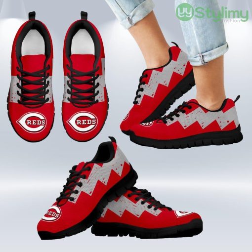 Dragon Flying Fancy Cincinnati Reds Logo Sneakers Shoes Gift For Men And Women Product Photo 1