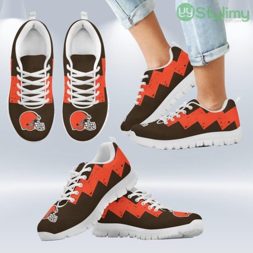 Dragon Flying Fancy Cleveland Browns Logo Sneakers Shoes Gift For Men And Women Product Photo 2