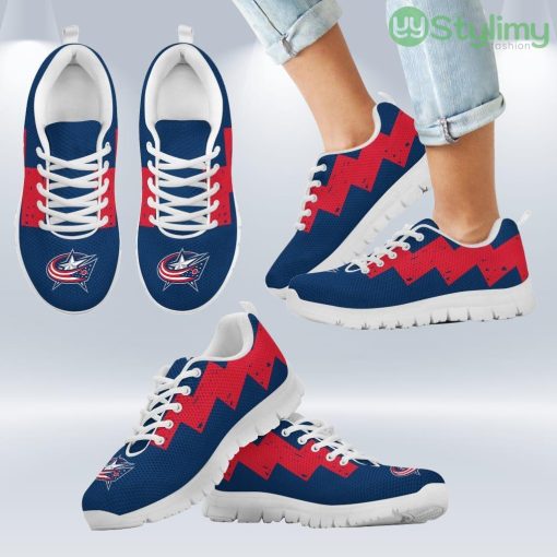 Dragon Flying Fancy Columbus Blue Jackets Logo Sneakers Shoes Gift For Men And Women Product Photo 2