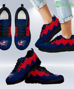 Dragon Flying Fancy Columbus Blue Jackets Logo Sneakers Shoes Gift For Men And Women Product Photo 1
