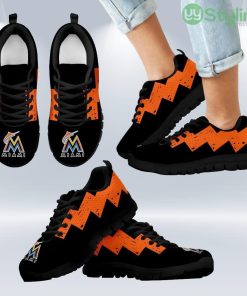 Dragon Flying Fancy Miami Marlins Logo Sneakers Shoes Gift For Men And Women Product Photo 1