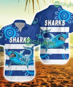 East Fremantle Football Club Hawaiian Shirt Sharks Indigenous Version Trending Summer Product Photo 1