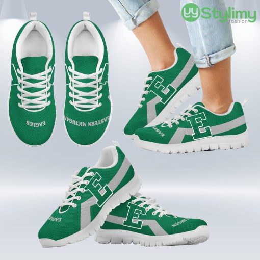 Eastern Michigan Eagles Line Logo Sneakers Shoes Gift For Men And Women Product Photo 2