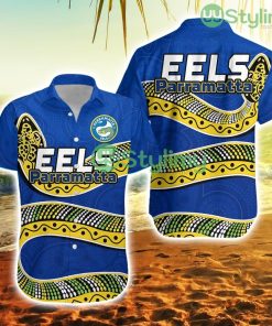 Eels Rugby Hawaiian Shirt Aboriginal Art Simple Style Trending Summer Product Photo 1