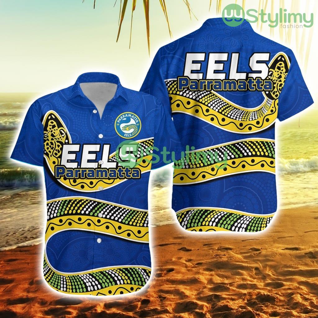 Eels Rugby Hawaiian Shirt Aboriginal Art Simple Style Trending Summer 2 Eels Rugby Hawaiian Shirt Aboriginal Art Simple Style Trending Summer Product Photo 1