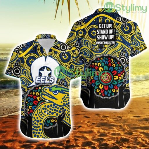 Eels Rugby Hawaiian Shirt Naidoc Week No.1 Trending Summer Product Photo 1