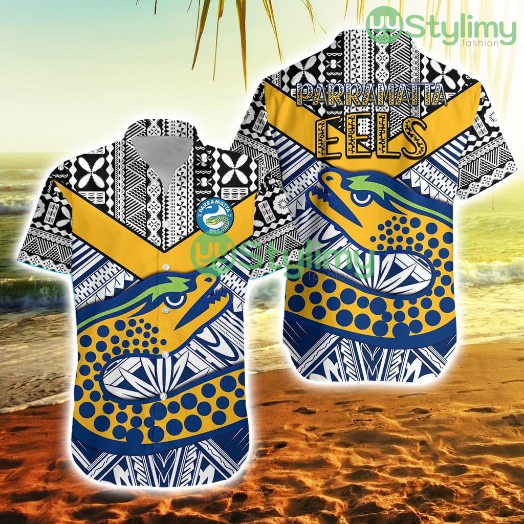 Eels Rugby Hawaiian Shirt Polynesian Tapa Pattern Premiers Trending Summer 2 Eels Rugby Hawaiian Shirt Polynesian Tapa Pattern Premiers Trending Summer Product Photo 1