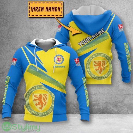 Eintracht Braunschweig 3D Printing Hoodie Custom Name For Fans Gift Product Photo 1
