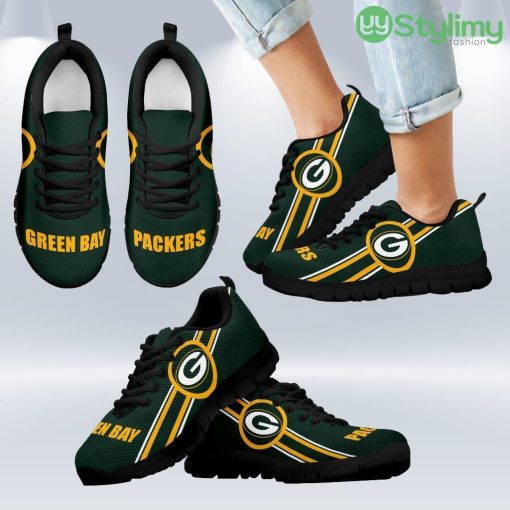 Fall Of Light Green Bay Packers Sneakers Shoes Gift For Men And Women Product Photo 1