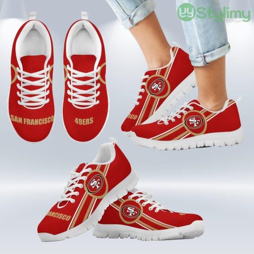 Fall Of Light San Francisco 49ers Sneakers Shoes Gift For Men And Women Product Photo 2