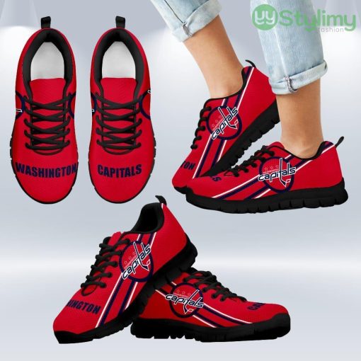 Fall Of Light Washington Capitals Sneakers Shoes Gift For Men And Women Product Photo 1