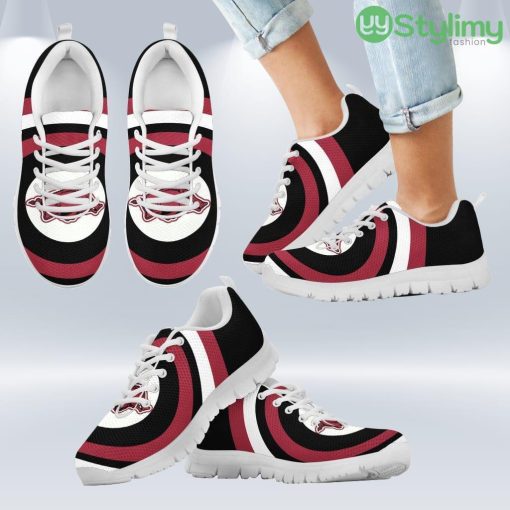 Favorable Significant Shield Arkansas Razorbacks Sneakers Shoes Gift For Men And Women Product Photo 2