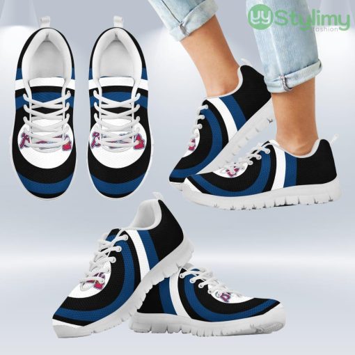 Favorable Significant Shield Atlanta Braves Sneakers Shoes Gift For Men And Women Product Photo 2