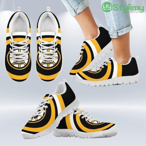 Favorable Significant Shield Boston Bruins Sneakers Shoes Gift For Men And Women Product Photo 2