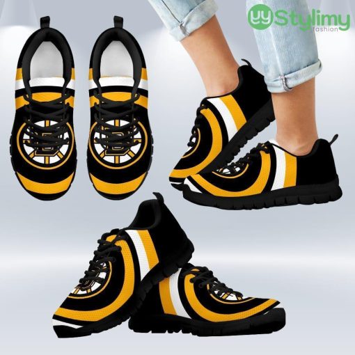 Favorable Significant Shield Boston Bruins Sneakers Shoes Gift For Men And Women Product Photo 1