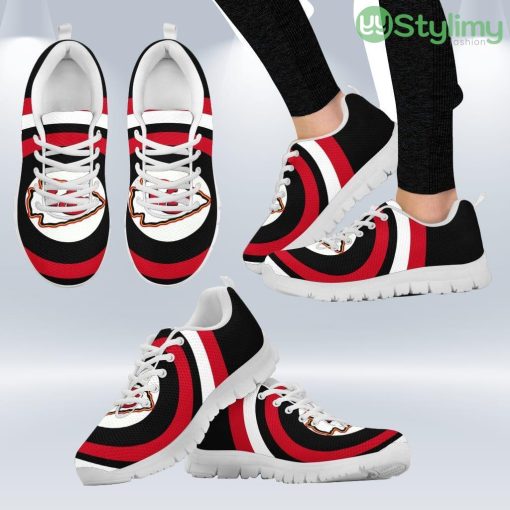 Favorable Significant Shield Kansas City Chiefs Sneakers Shoes Gift For Men And Women Product Photo 2