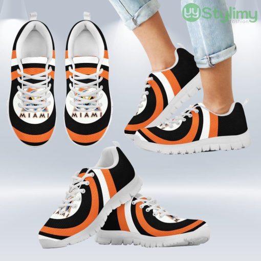 Favorable Significant Shield Miami Marlins Sneakers Shoes Gift For Men And Women Product Photo 2