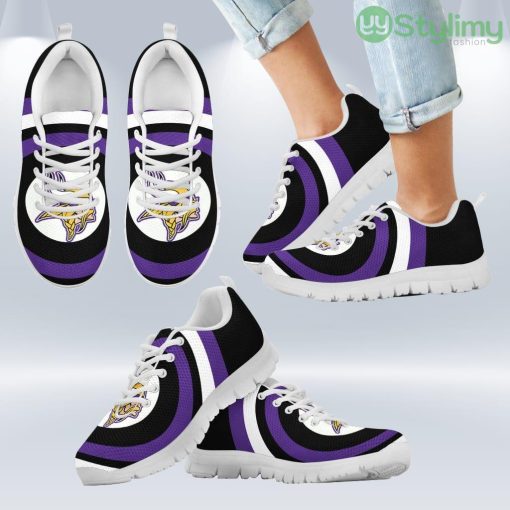 Favorable Significant Shield Minnesota Vikings Sneakers Shoes Gift For Men And Women Product Photo 2