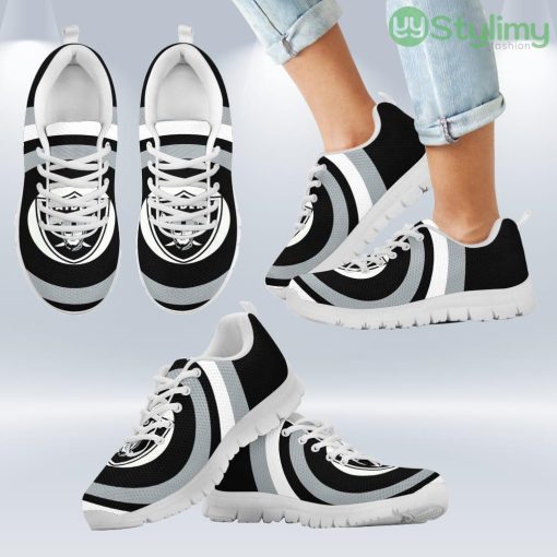 Favorable Significant Shield Oakland Raiders Sneakers Shoes Gift For Men And Women Product Photo 2