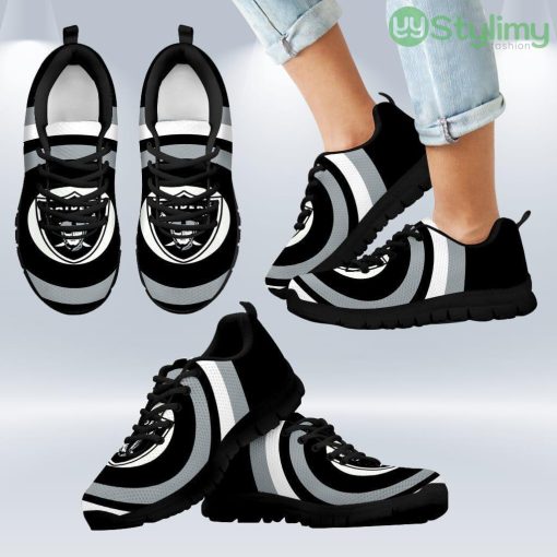 Favorable Significant Shield Oakland Raiders Sneakers Shoes Gift For Men And Women Product Photo 1
