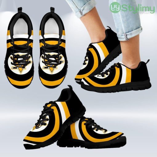 Favorable Significant Shield Pittsburgh Penguins Sneakers Shoes Gift For Men And Women Product Photo 1