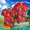 FC Augsburg 3D Hawaiian Shirt and Shorts Vinatge Tree Pattern Beach Shirt For Fans Product Photo 2