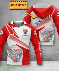 FC Ingolstadt 3D Printing Hoodie Custom Name For Fans Gift Product Photo 1