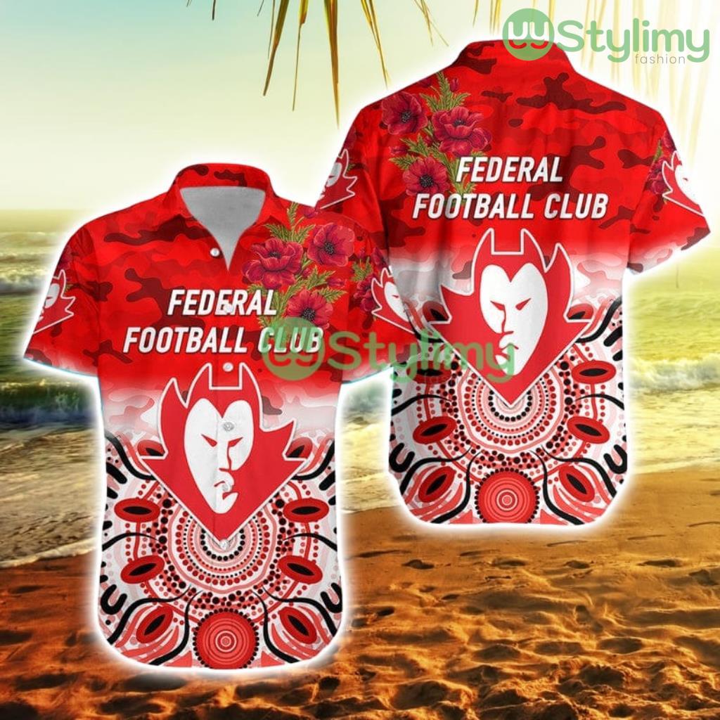 Federal Football Club Anzac Hawaiian Shirt Indigenous Vibes Trending Summer 2 Federal Football Club Anzac Hawaiian Shirt Indigenous Vibes Trending Summer Product Photo 1