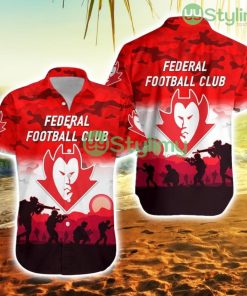 Federal Football Club Anzac Hawaiian Shirt Simple Style Trending Summer Product Photo 1