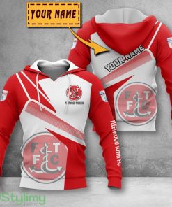 Fleetwood Town F.C 3D Printing Hoodie Custom Name For Fans Gift Product Photo 1