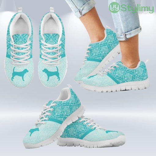 Floral Paisley Vintage Pastel Beagle Sneakers Shoes Gift For Men And Women Product Photo 2