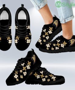 Flowers Pattern Anaheim Ducks Sneakers Shoes Gift For Men And Women Product Photo 1