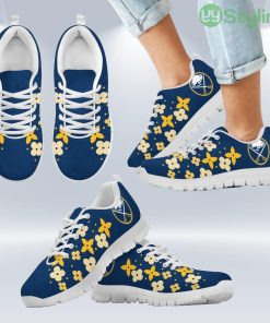 Flowers Pattern Buffalo Sabres Sneakers Shoes Gift For Men And Women Product Photo 1